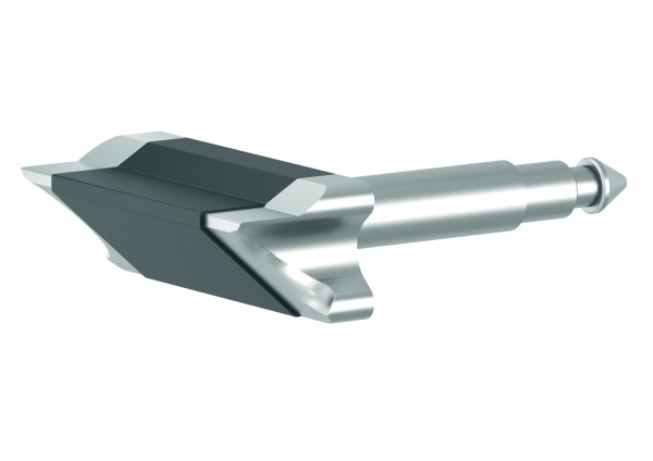 KFV SOFTLOCKFALLE 2 mm abgesetzt für MFV BS 65 mm Dorn , hell verzinkt