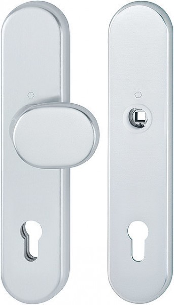 HOPPE Schutz-Wechselgrt. Schild ALU F1 , PZ 92 , TS 67-77 mm , ES1