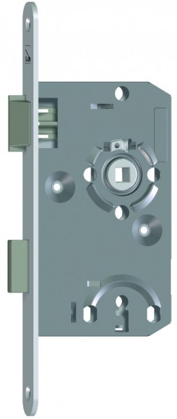 gelbrot Einsteckschloß 55 Dorn 20 Stulp BB 72 8 mm Nuß rs silberfarbig Klasse 1