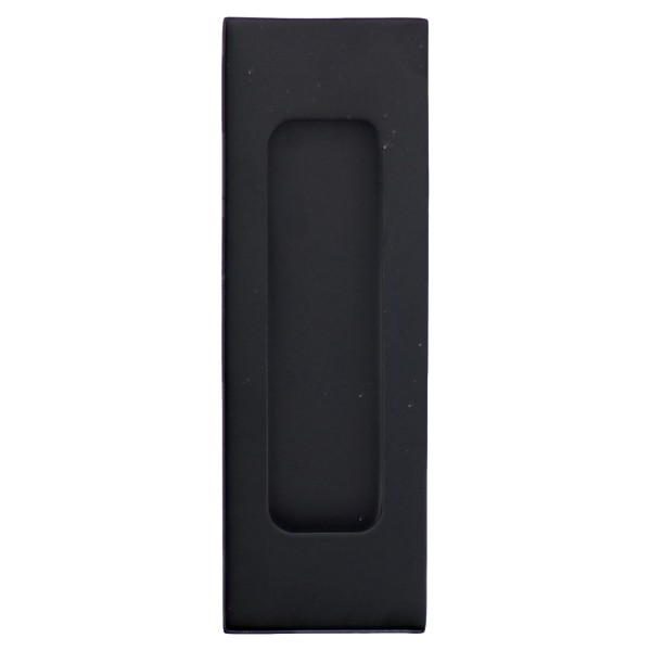 ToniTec® Griffmuschel für Schiebetürsystem "HUBERTUS" rechteckig schwarz matt