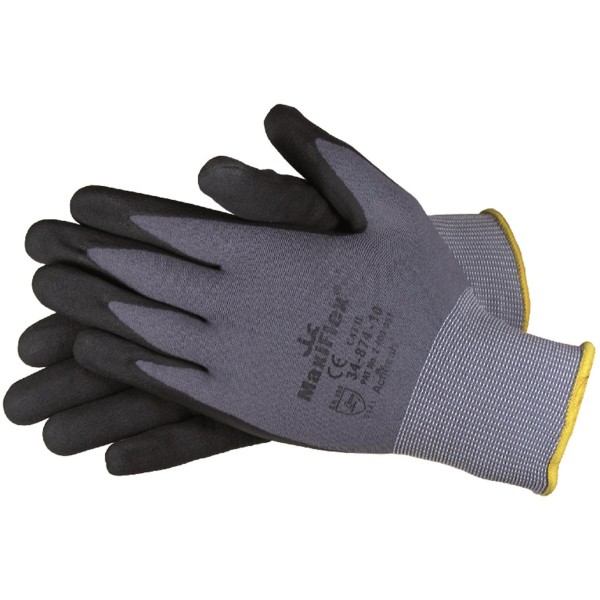 Nylon-Strickhandschuhe Maxiflex Gr. 8 Handrücken unbeschichtet