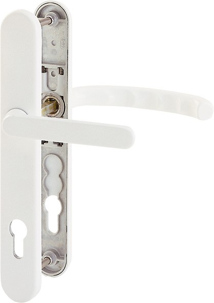 Hoppe Türgriffgarnitur Luxembourg F9016 Aluminium verkehrsweiß 92 mm PZ