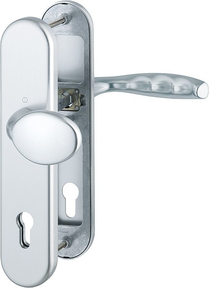 Hoppe HT Wechselgarnitur New York ES1 F1 Aluminium natur 76G/3331/3410/1810H