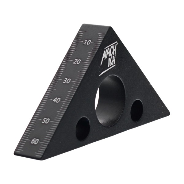 MACH ICH® Werkzeugwinkel schwarz metrisch & imperial 45° & 90° Winkel präzise Markierungen