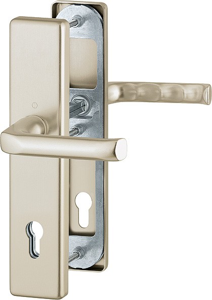 Hoppe Türgriffgarnitur ES1 London F2 Aluminium neusilber 92 mm PZ