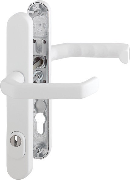 HOPPE Profiltür Türgriffgarnitur Liverpool F9016 Aluminium verkehrsweiß