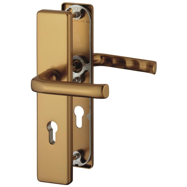 Hoppe Korr. Türgriffgarnitur London F2 Aluminium neusilber 72 mm PZ