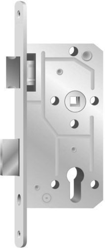 KFV ZT Einsteckschloß 114 1/2 BB Soft-Lock 55 mm Dorn F20 8 mm Nuß rechts Nirosta