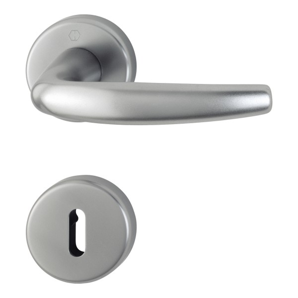 Hoppe ZT Rosettengarnitur Atlanta OB F9 Aluminium stahl 1530/42KV/42KVS SST