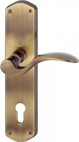 Hoppe 1/2 Türgriffgarnitur München F73 Messing brüniert innen rechts 92 PZ