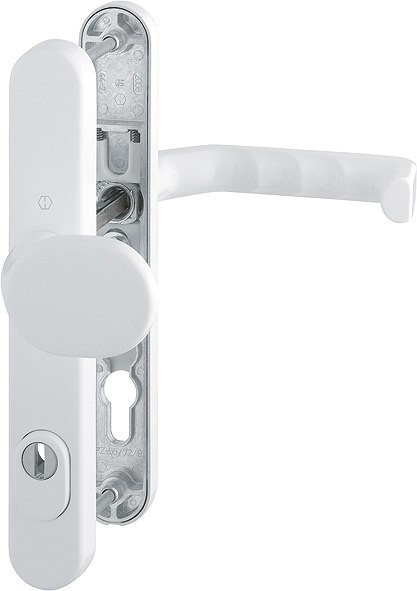 HOPPE Profiltür Wechselgarnitur Liverpool F9016 Aluminium verkehrsweiß