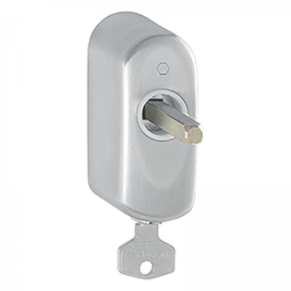 HOPPE Fenstergriff-Rosette abschließbar EUS950S 100NM VK 7/43 mm Secustik