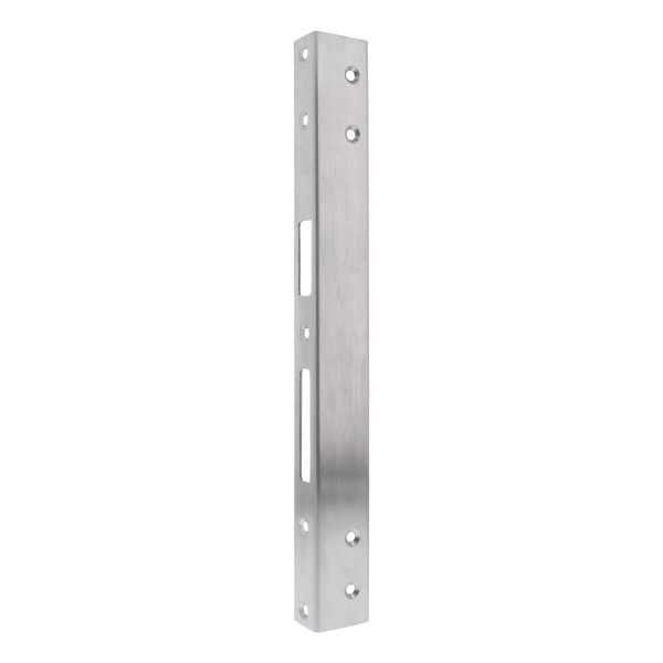 FEPS Lock Winkelschließblech FE-RS005-LS für Reparatur Stahlzarge 33x2,5x3,6x0,85 cm Edelstahl gebürstet DIN links
