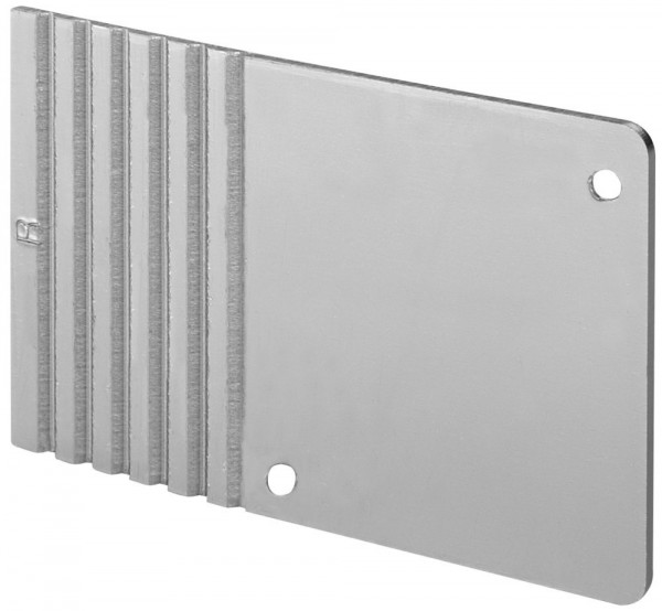 Hermat Endkappen 74 x 58 mm zu 9170 San Remo Laufschiene F9 Edelstahlfarben