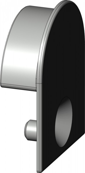 Winkhaus T-LB ENDKAPPE STK/RNT HOLZ H4 R12 SW ( 10 Stück im Beutel )