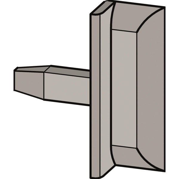 Roto DEVENTER Endstücke Stulp VES 3 - 1210 weiß