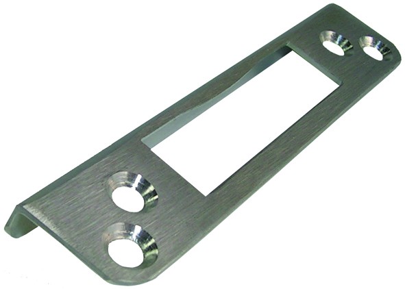 Hermat Schließblech 6895 OF 60 Edelstahl matt für Glastüre