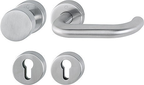 Hoppe FS Wechselgarnitur Paris PZ F69 Edelstahl matt FS-E58/42H/42HS/138