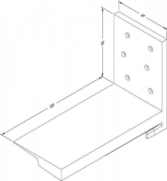 Gutmann Schwellenhalter SH Weser schwarz rechts