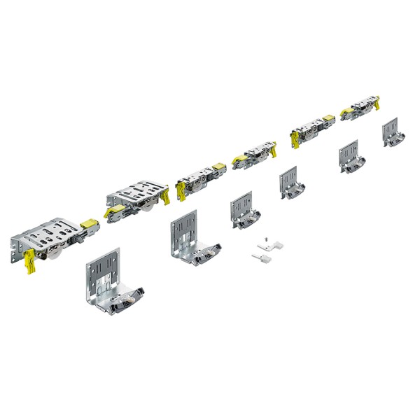 Hettich TopLine XL Set Lauf- und Führungsteile 3-türig 18 - 30 mm