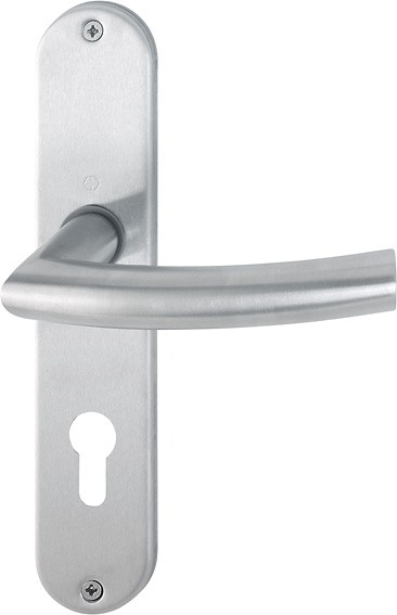 Hoppe Türgriffgarnitur Trondheim F69 Edelstahl matt PZ E1430Z/302 SST