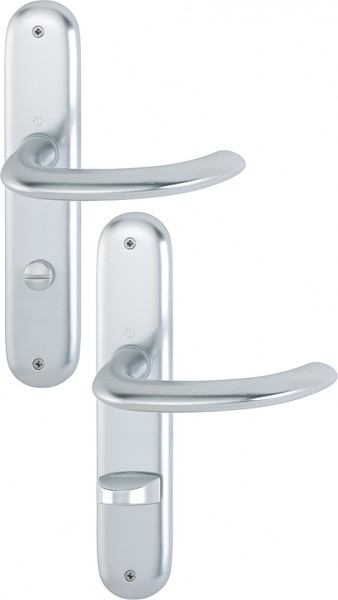 Hoppe Badgarnitur Marseille SK/OL F1 Aluminium natur 1138/273P 72 mm