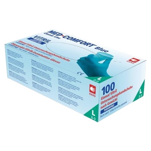 Einweghandschuh Med Comfort Blue Vitril Gr.XL