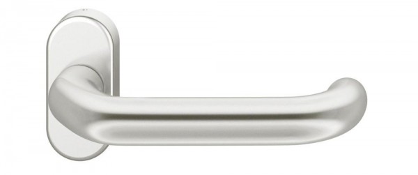 FSB Drückerlochteil Modell 06 1146 8 mm auf ovaler Rosette Aluminium F1 / 01