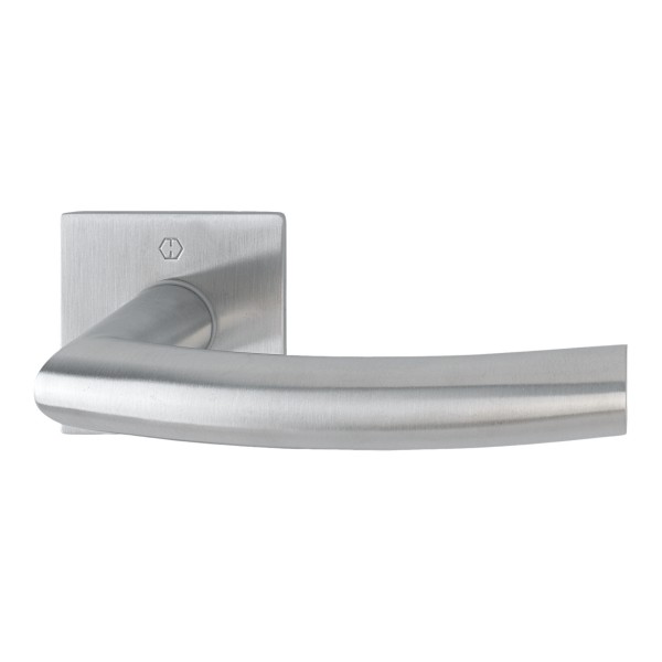 Hoppe Türgriff auf Flachrosette Trondheim F69 Edelstahl matt E1430Z/848N