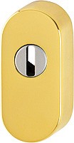Hoppe Schieberosette oval 14 mm F77-R Edelstahl PZ E55S-SR ZA