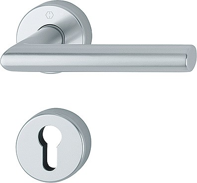 Hoppe Türgriffgarnitur Amsterdam F1 Aluminium natur PZ 1400/42H/42HKVS