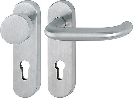 Hoppe FS Wechselgarnitur Paris PZ F69 Edelstahl matt 72 FS-E58/353KH/138