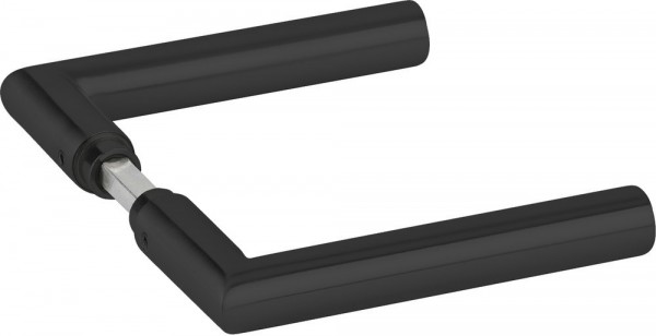 Hermat ZT - Drückerpaar 1802 BASIC 02 Oberfl. 74 (Classic Black beschichtet)