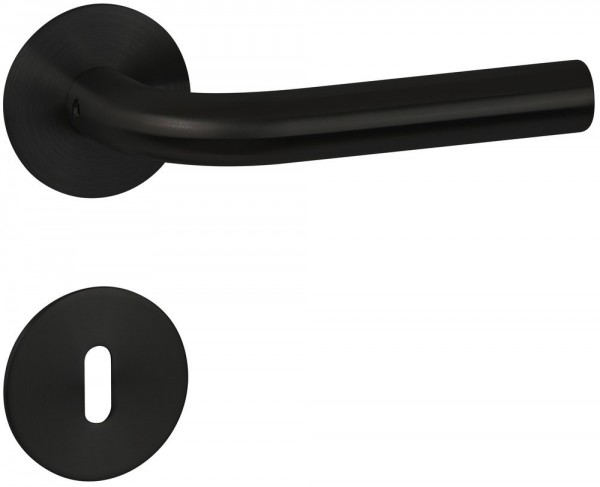 Hermat ZT-Drückerpaar 1802 BASIC 03 Oberfl. 74 Classic Black, ähnl. RAL 9005