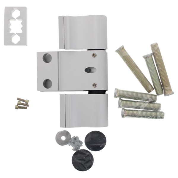 Dr. Hahn Türband 4 A975 3-teilig Drehpunkt 36 mm Bohrabstand 83 mm mit Befestigung EV1 Metall