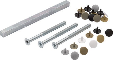 HOPPE Befestigungs Set TS 87 - 92 für Profiltür Garnituren beidseits Griff