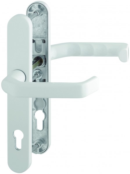 Hoppe Profiltür Türgriffgarnitur Liverpool F9016 Aluminium verkehrsweiß