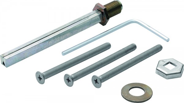 HOPPE Befestigungsset Schutzbeschläge aus Alu und Messing verzinkt/nickel