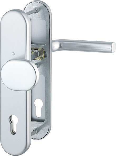 Hoppe Wechselgarnitur Bonn ES1 (SK2) F1 Aluminium natur 86G/3331/3310/150