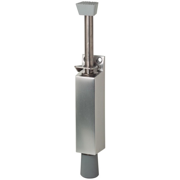 Woelm Türfeststeller 1044.31 mit 60 mm Hub silberfarbig eloxiert E5