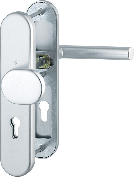 Hoppe Wechselgarnitur Amsterdam ES1 F1 Aluminium natur 86G/3331/3310/1400