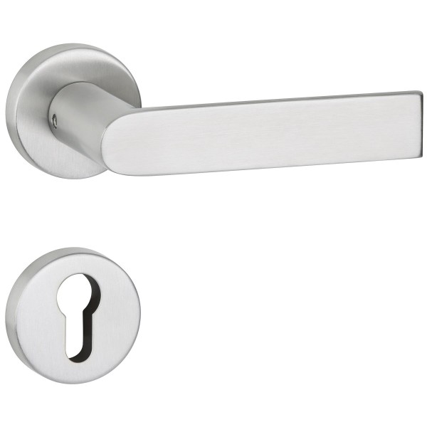 Hermat ZT Rosettengarnitur PZ Basic 13 Oberfl. 60 Edelstahl matt