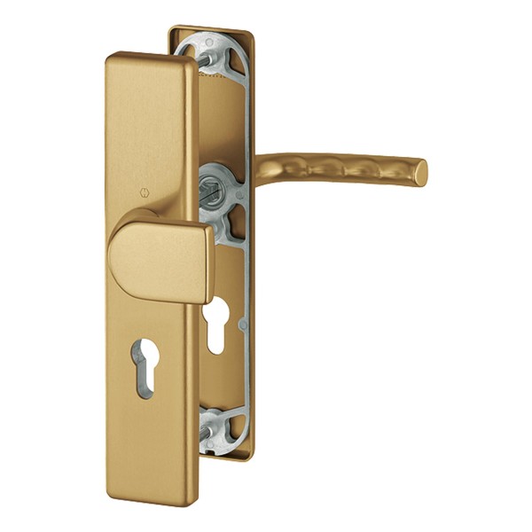 HOPPE Schutz-Langschild-Wechselgarnitur Serie Birmingham 78G/2222A/2440/1117 PZ Vierkant 8 mm F4 bronzefarben eloxiert
