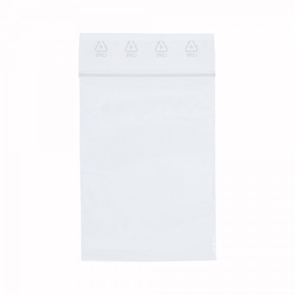 100 Stück Druckverschlussbeutel LDPE ohne Falte Materialstärke 50 µm transparent
