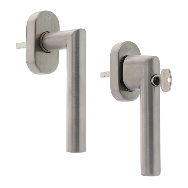 Hoppe Fenstergriff Amsterdam E0400/UD9056 Vario Fit VK 32-42 mm F69 Edelstahl matt mit Schrauben