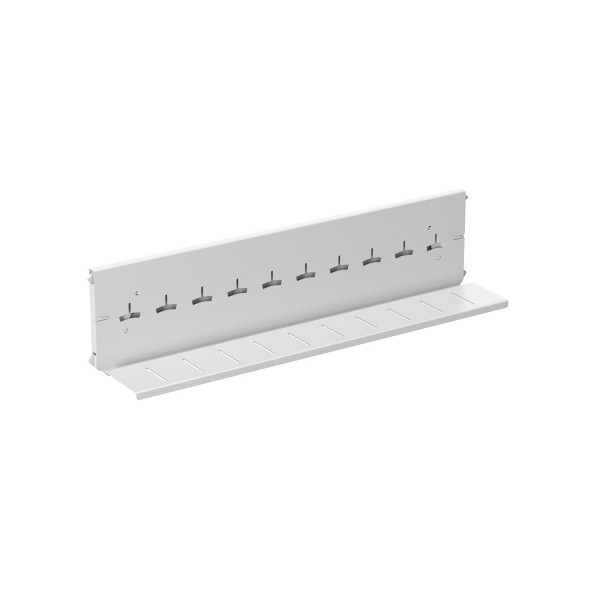 Hettich Karteibahn Alu finish für Schwenkstützen mit seitlichen Rastklinken