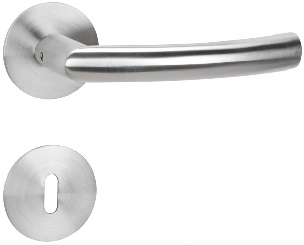 Hermat ZT Rosettengarnitur BB Basic 07 OF 60 Edelstahl matt Rosetten 2636