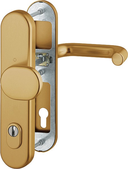 Hoppe HT Wechselgarnitur Paris ES1 F4 Aluminium bronze 92 mm PZ