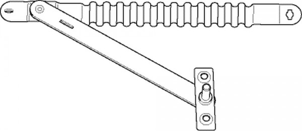 GEZE Sicherheitsschere Nr. 35 Stahl verzinkt