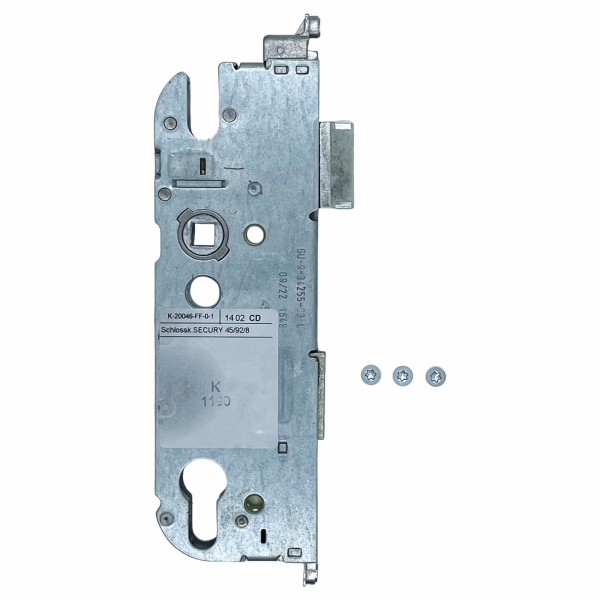 GU Hauptschloss Set SECURY 45/92/8/GD-Zn